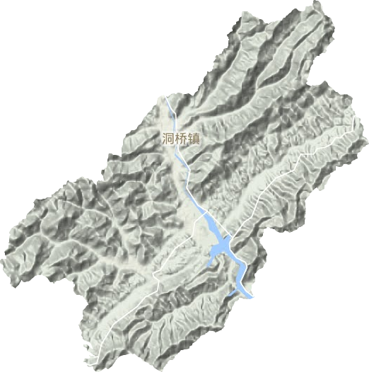 洞桥镇地形图