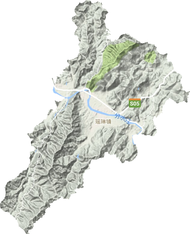 瑶琳镇地形图