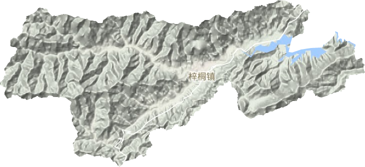 梓桐镇地形图