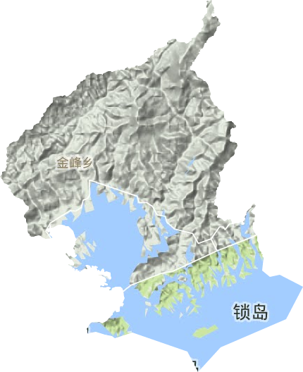 金峰乡地形图