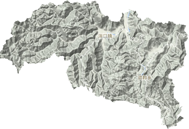 湍口镇地形图