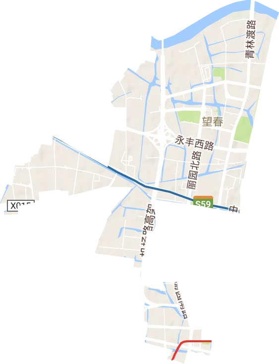 望春街道地形图