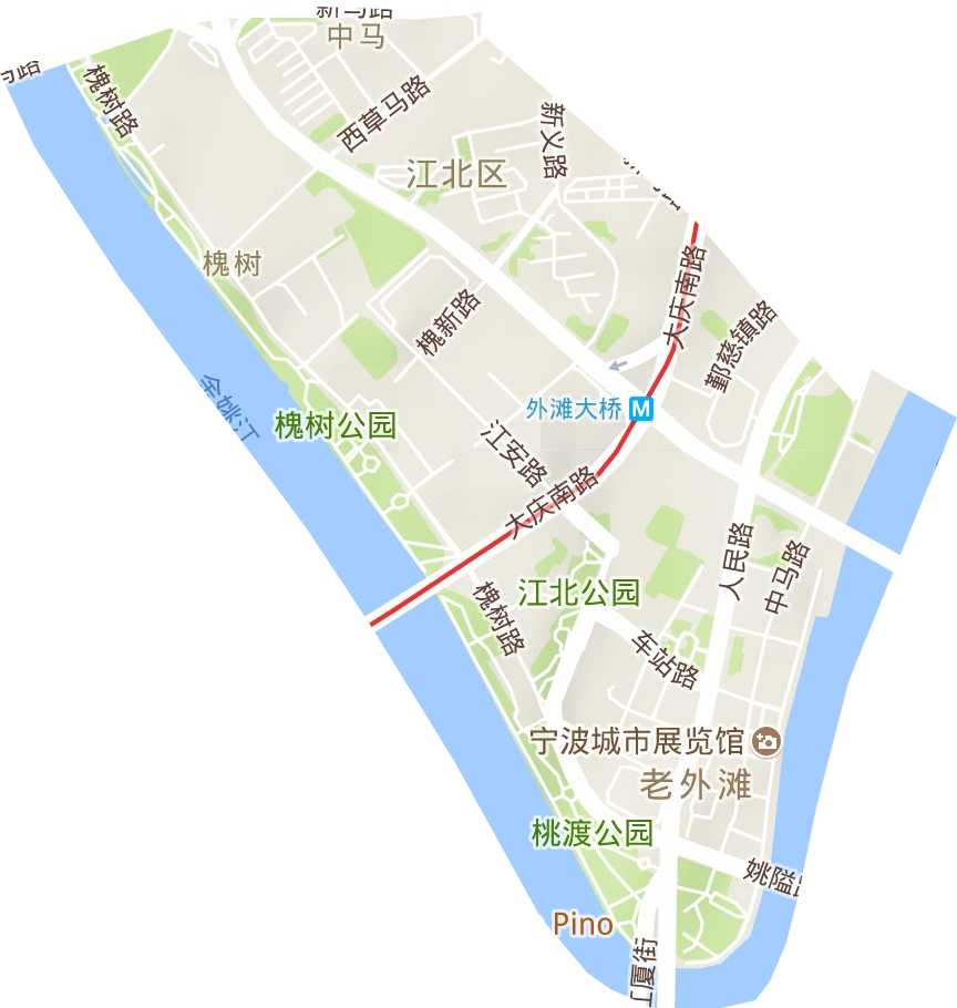 中马街道地形图