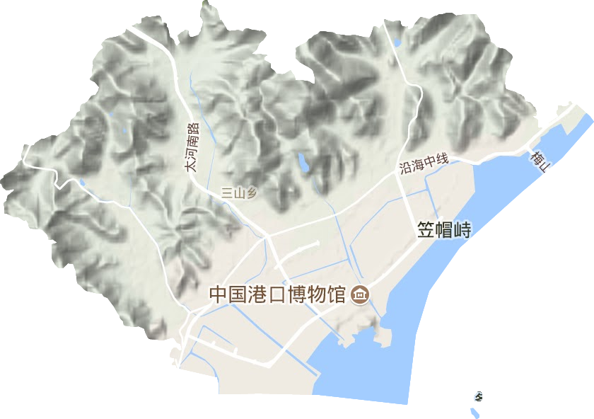春晓镇地形图