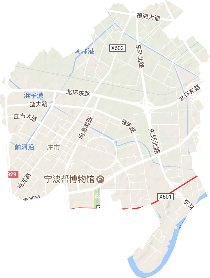 庄市街道地形图