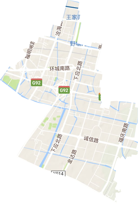 潘火街道地形图