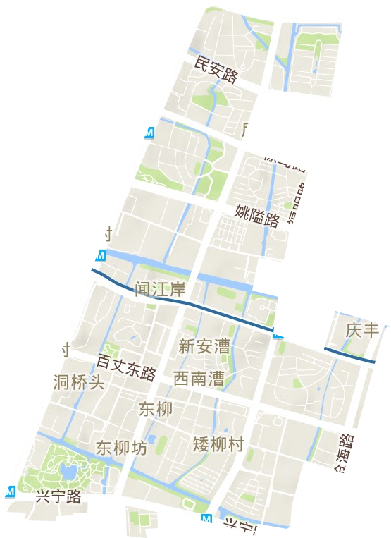东柳街道地形图