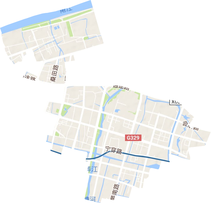 福明街道地形图