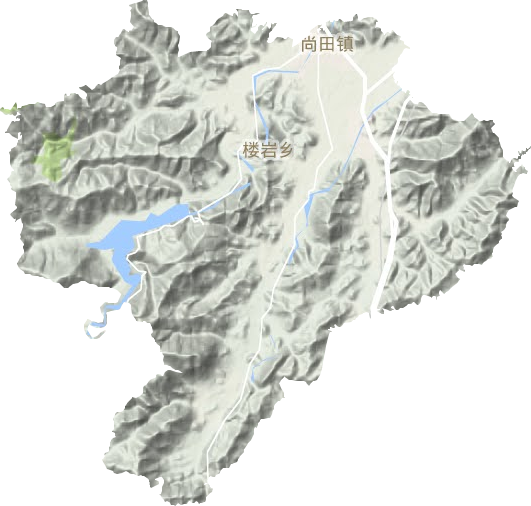 尚田镇地形图