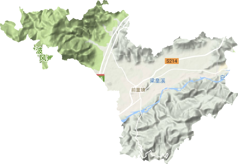 前童镇地形图