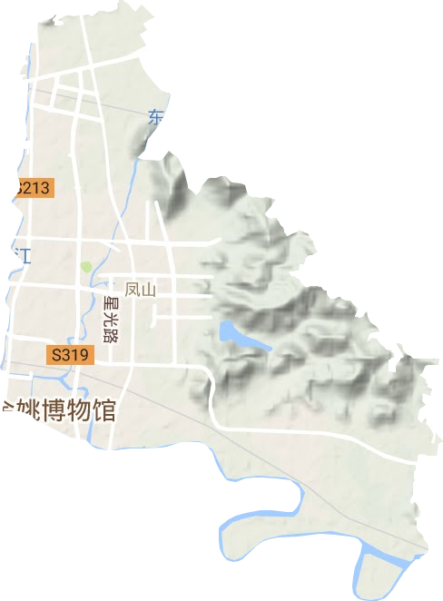 凤山街道地形图