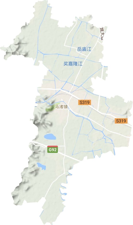 马渚镇地形图
