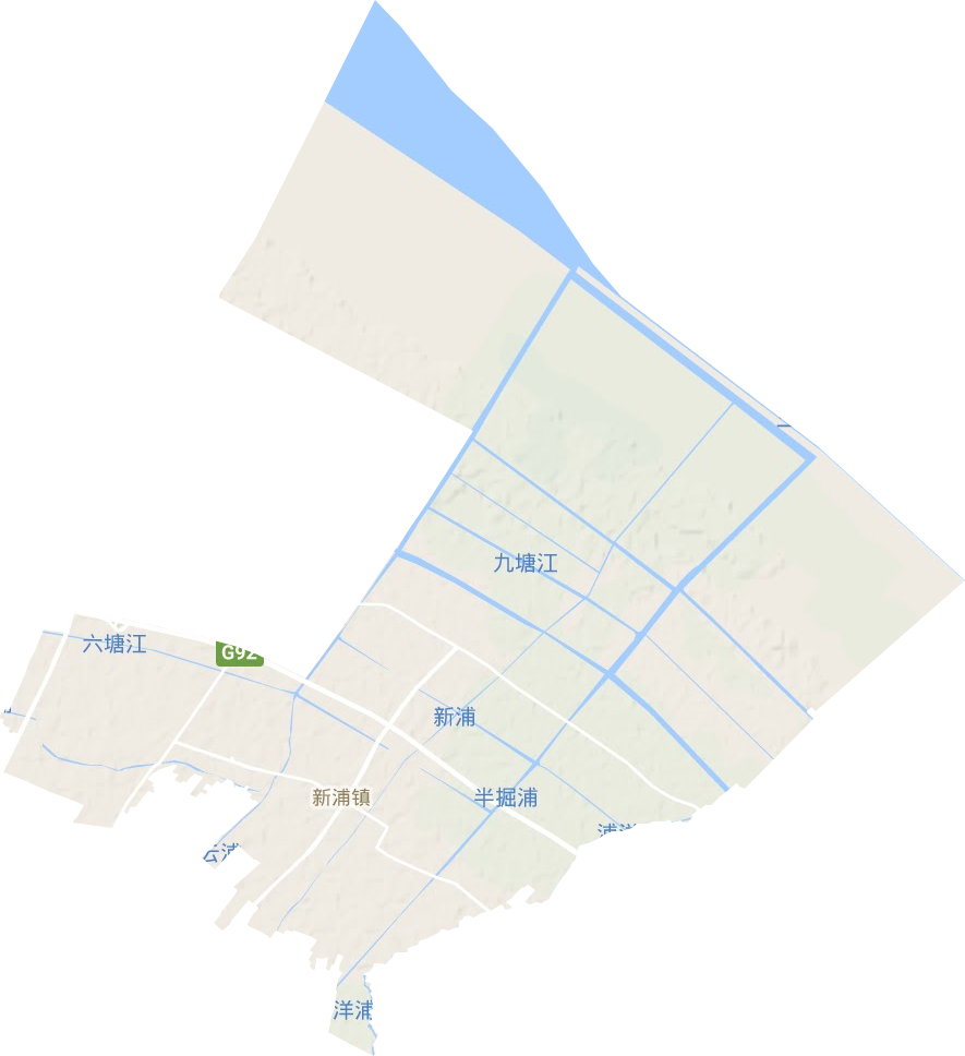 新浦镇地形图