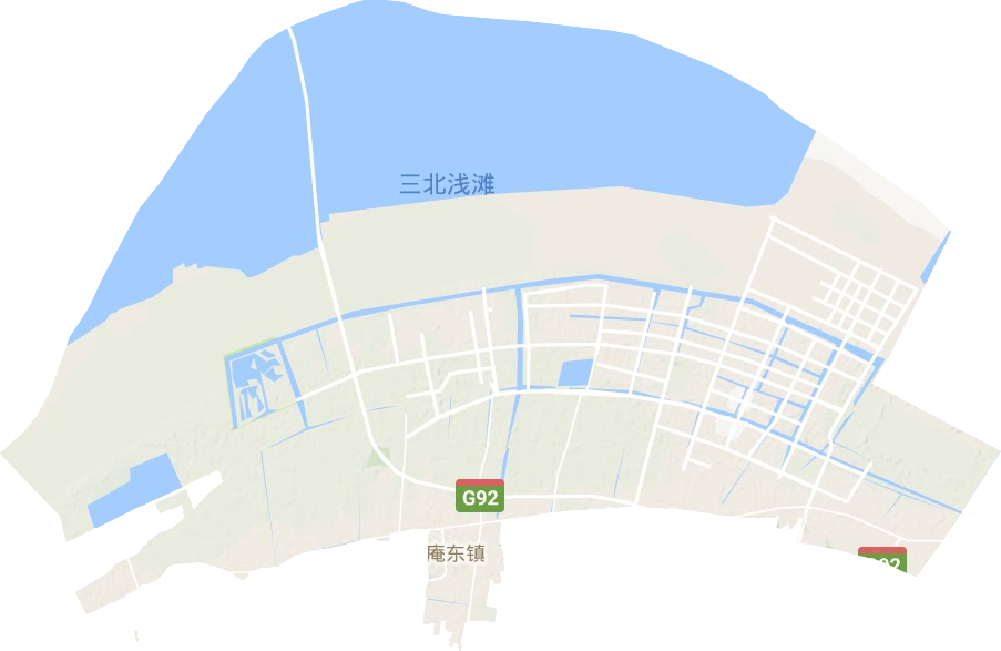 庵东镇地形图