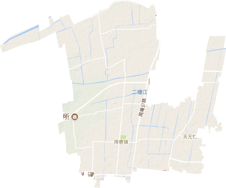 周巷镇地形图