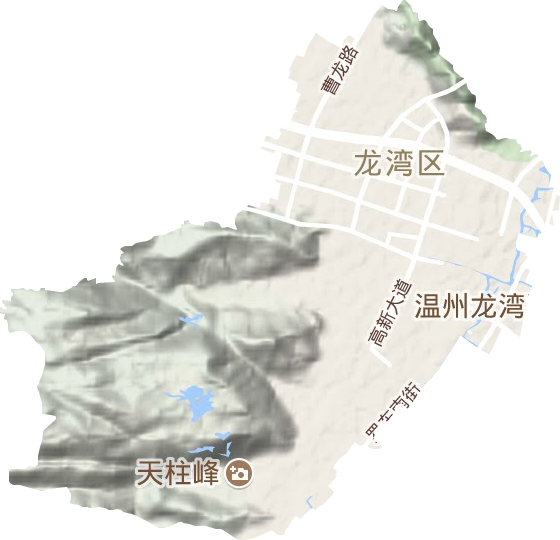 永中街道地形图