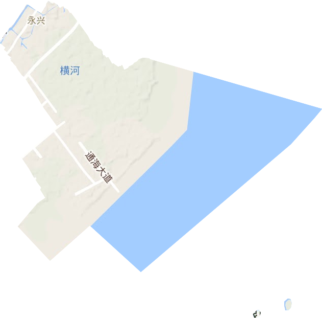 永兴街道地形图