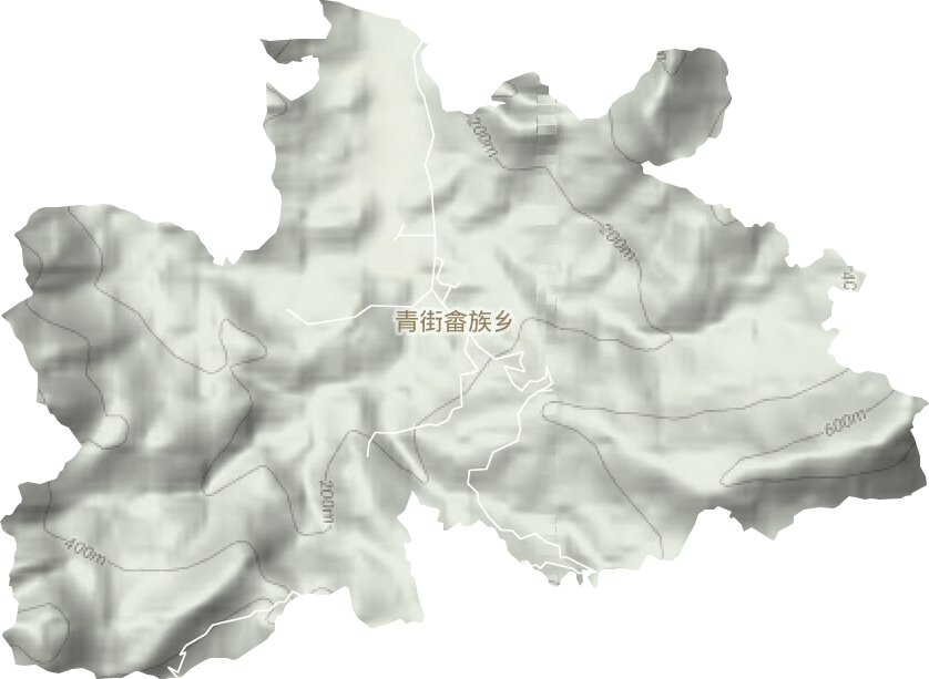 青街畲族乡地形图
