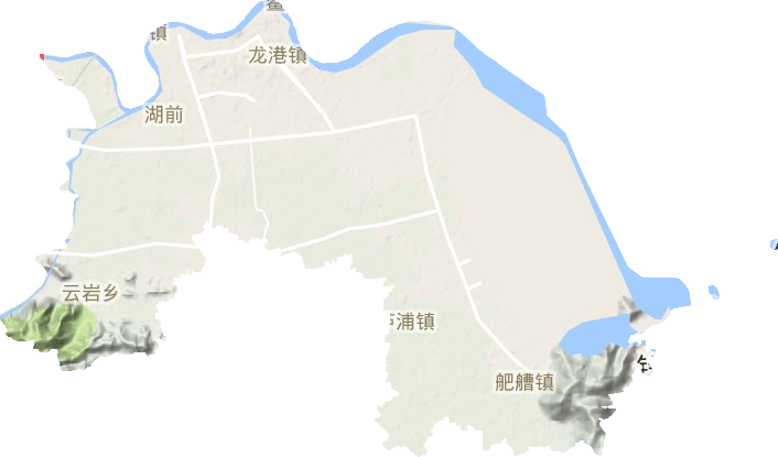 龙港镇地形图