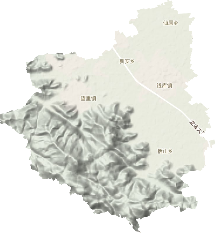钱库镇地形图