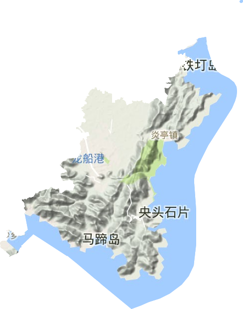 金乡镇地形图