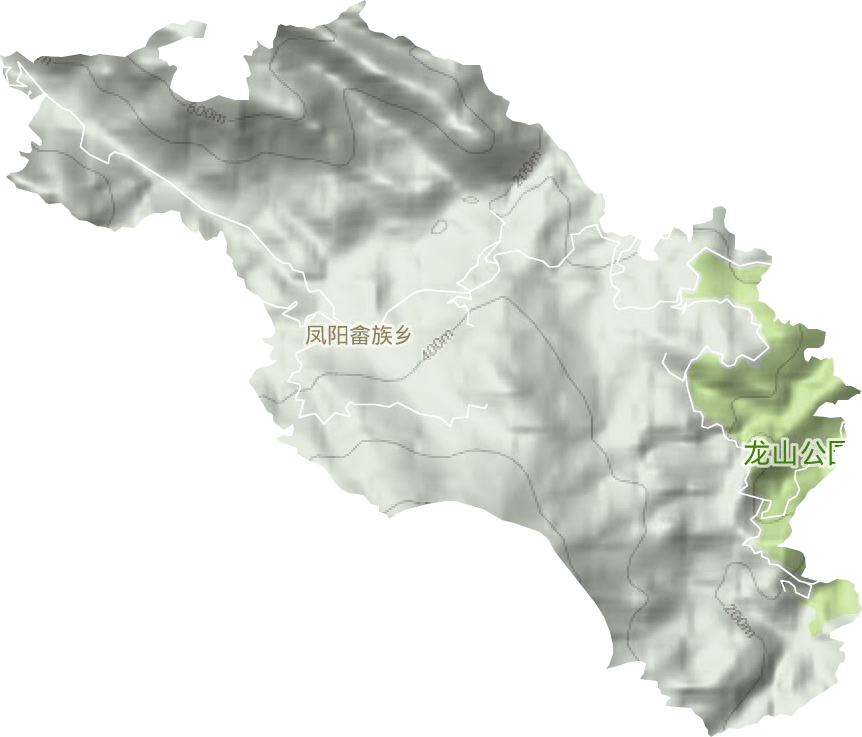 凤阳畲族乡地形图