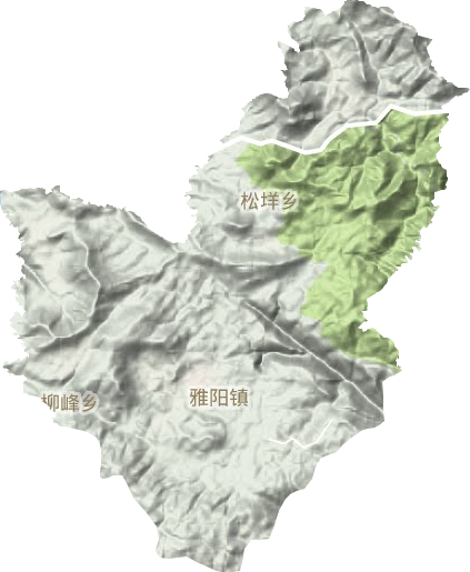 雅阳镇地形图
