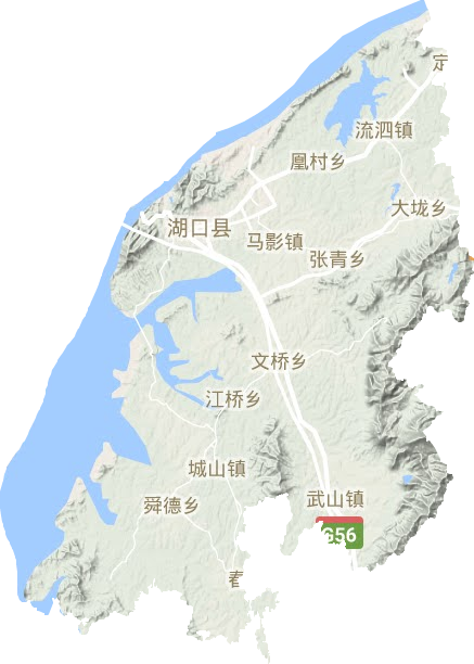 湖口县地形图