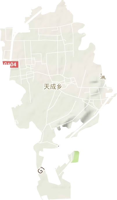天成街道地形图