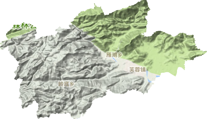芙蓉镇地形图