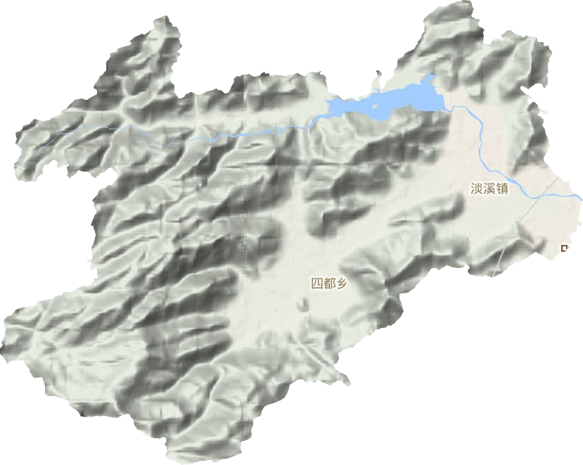 淡溪镇地形图