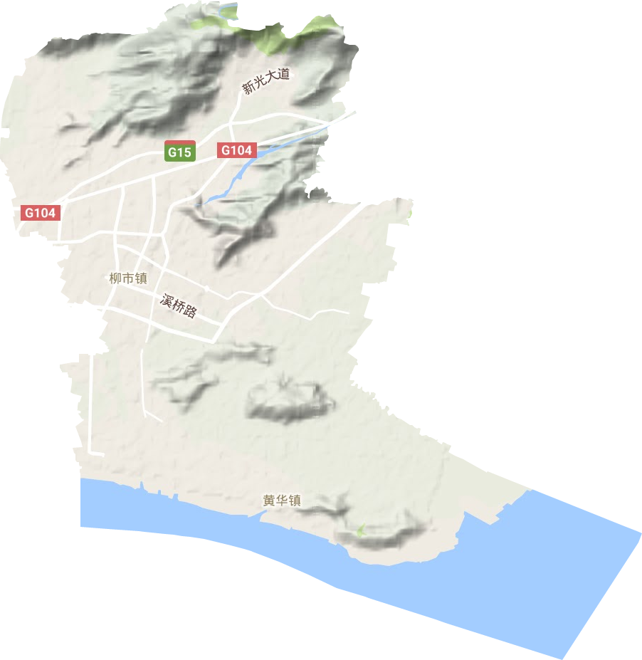 柳市镇地形图