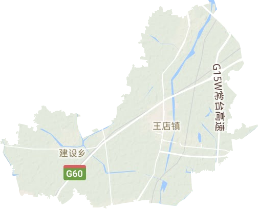 王店镇地形图