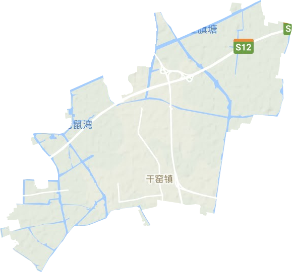 干窑镇地形图