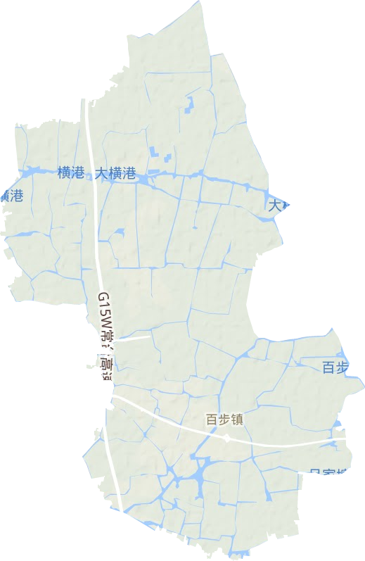 百步镇地形图