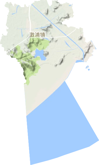 澉浦镇地形图