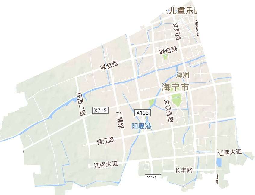 海洲街道地形图