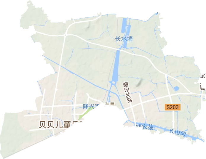 海昌街道地形图