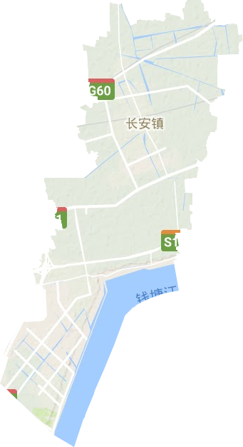 长安镇地形图