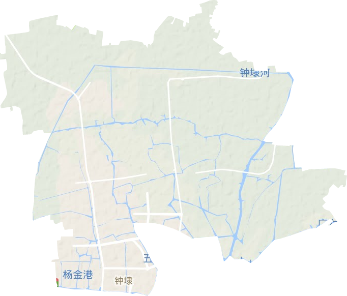 钟埭街道地形图