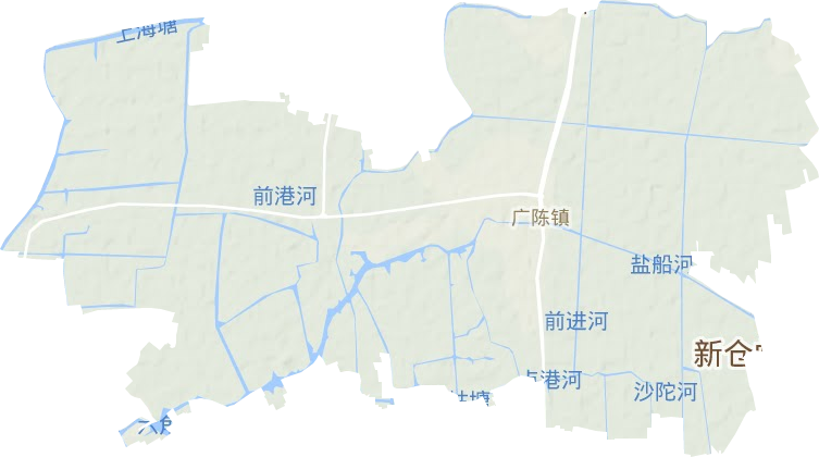 广陈镇地形图