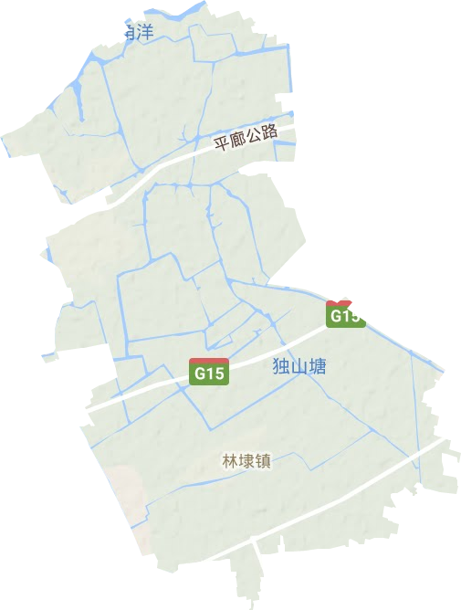 林埭镇地形图