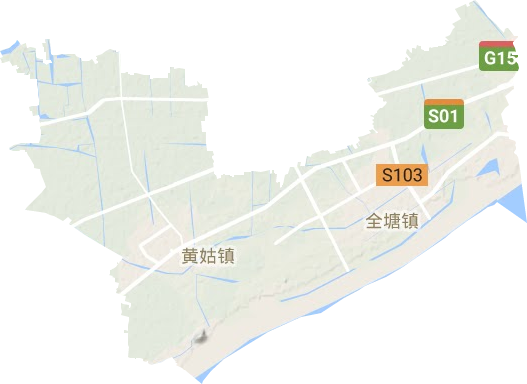 独山港镇地形图