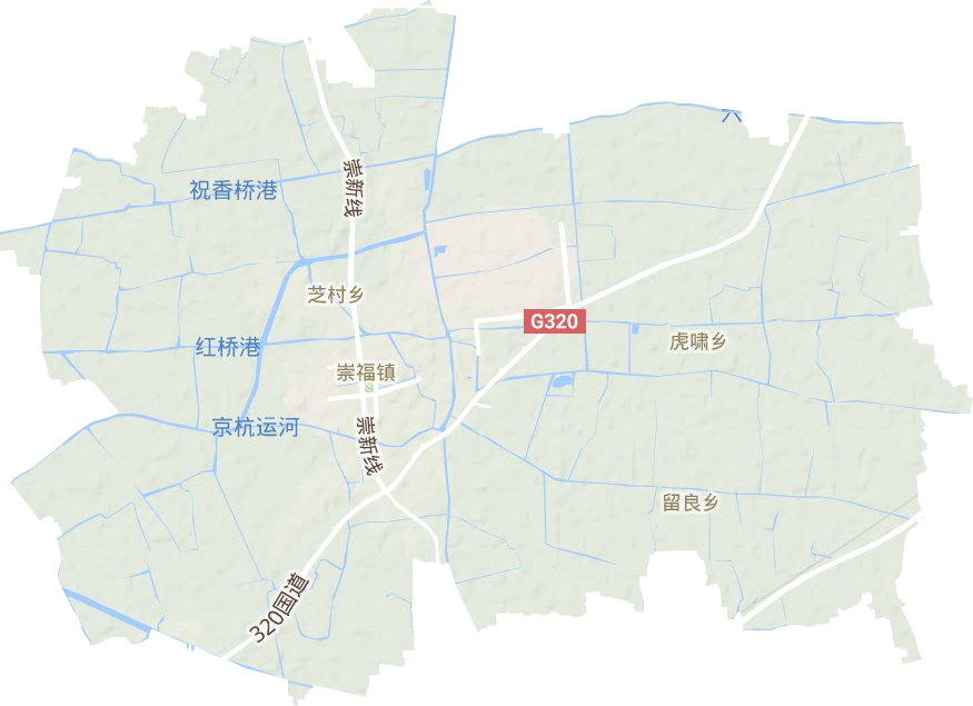 崇福镇地形图