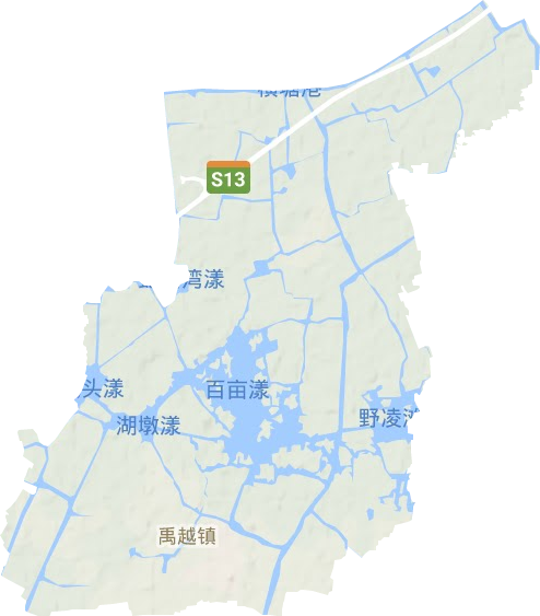 禹越镇地形图
