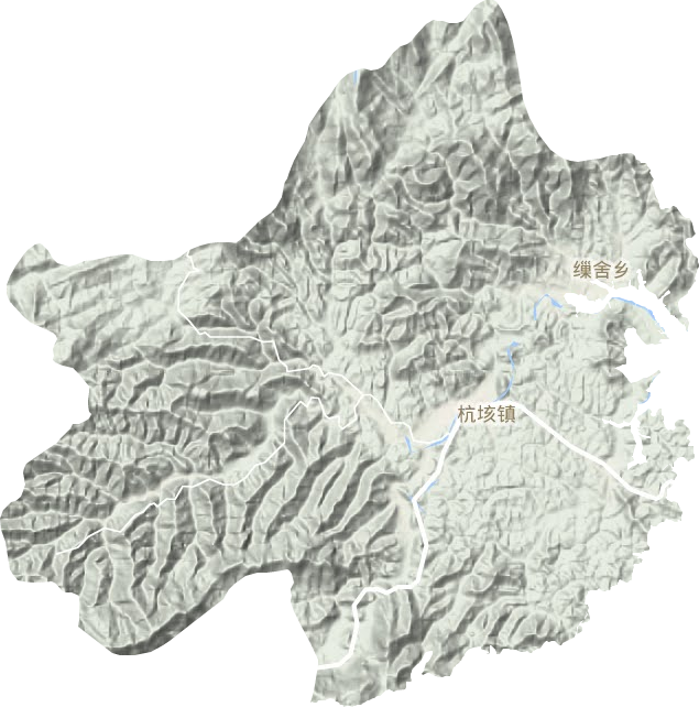 杭垓镇地形图