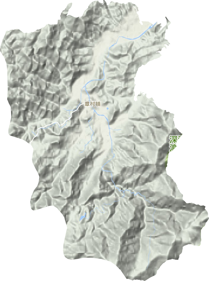 章村镇地形图