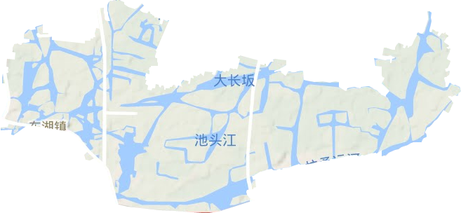 东湖镇地形图