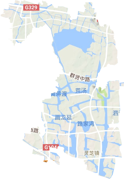 灵芝镇地形图