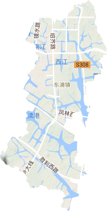 东浦镇地形图